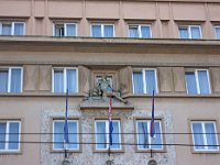 Trg bana Jelačića 16, Gajeva 1. Hotel Milinov, detalj pročelja